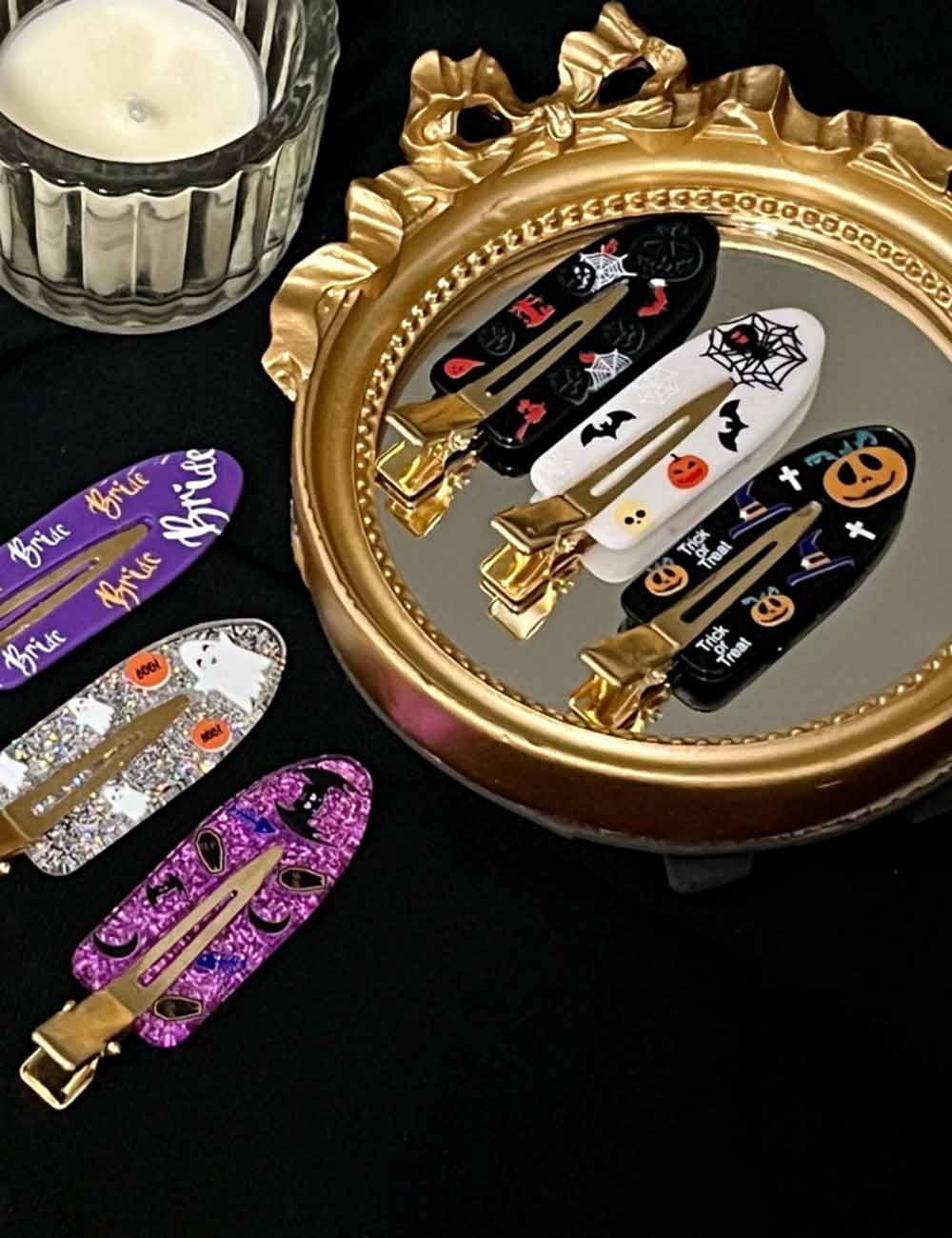 Sweet Halloween Bat Spider Hair Clip DP25G522