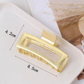 Trendy Gold Heart Geometric Hair Claw Clip MK2MBEP6W6HCP375