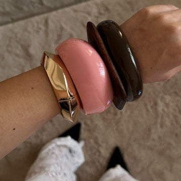 Irregular Layered Smooth Acrylic Bracelets DP25B591