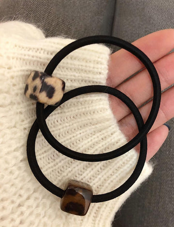 Leopard Print Hair Tie - DippedShop Wholesale - #1619