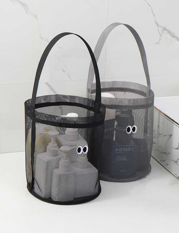 Cute Googly Eyes Mesh Beach Bucket Bag 8BW6BOB85T