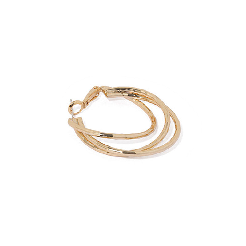 Minimalist Gold Hoop Earrings - DippedShop Wholesale - #2851