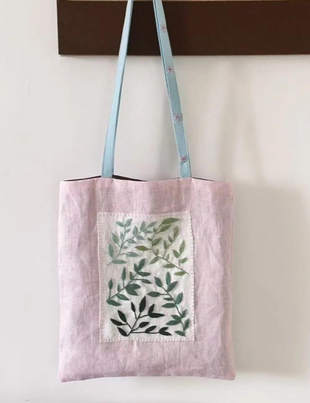 Vintage Botanical Embroidery Bag - DippedShop Wholesale - #3571
