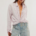 Elegant Ruffled Polo Shirt - DippedShop Wholesale - #2099