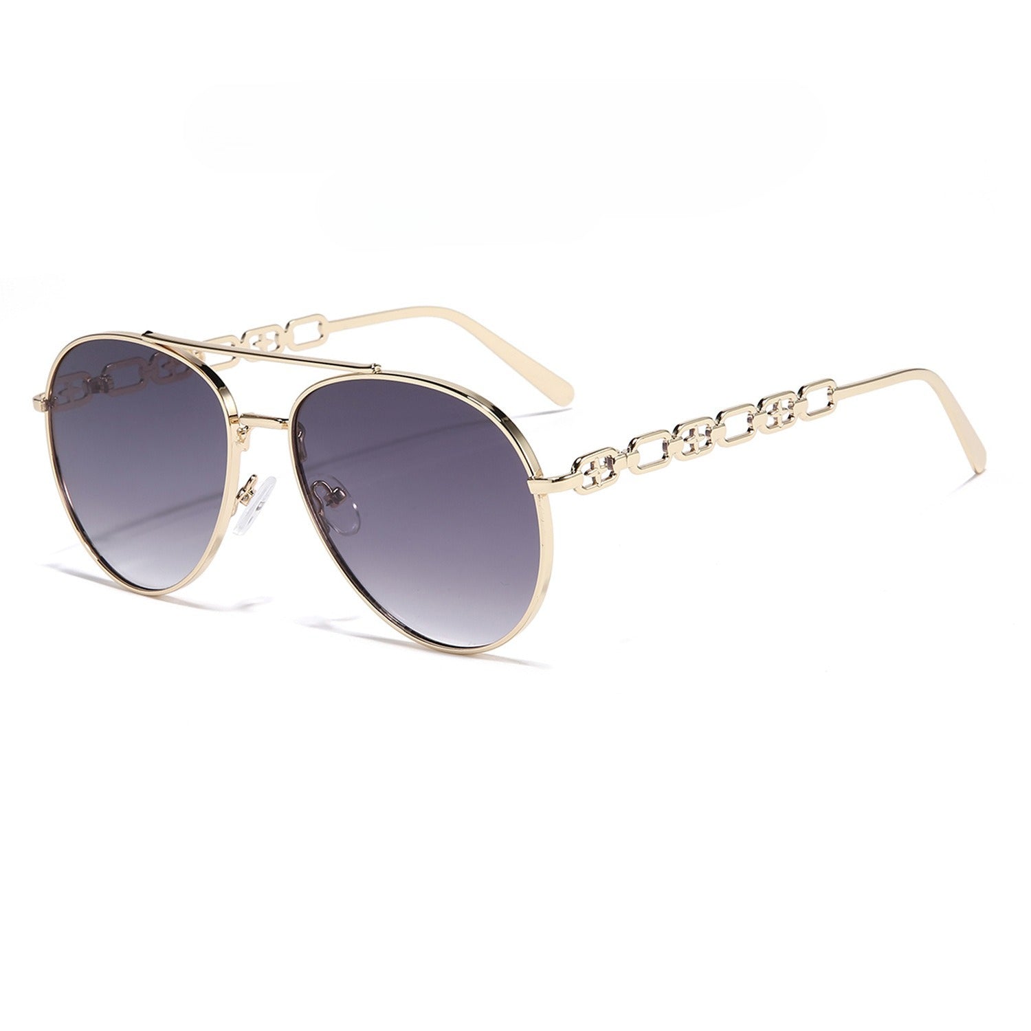 Double Bridge Aviator Sunglasses - DippedShop Wholesale - #9523