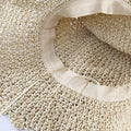 Lace Bowknot Straw Hat - DippedShop Wholesale - #7315
