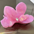 Sweet Flower Petal Rhinestone Acetate Hair Claw MK2PPM6W6HCP352
