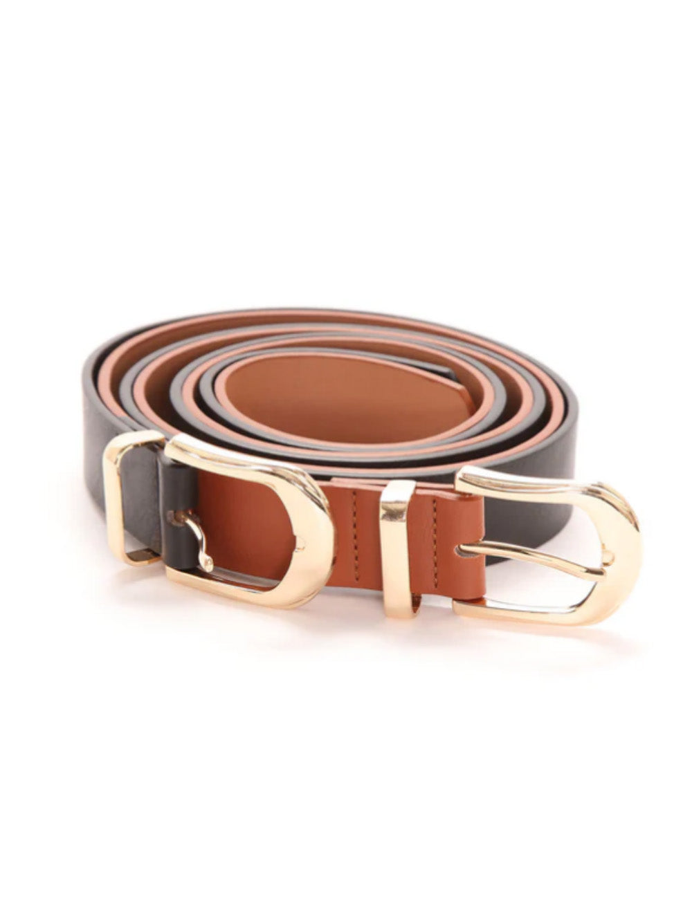2PCS Minimalist Metal Buckle Waist Belts 2IW3339