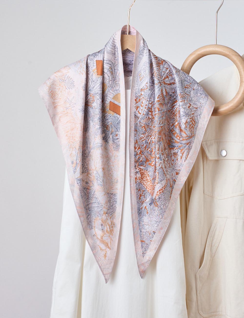 Reversible Flower Scarf - DippedShop Wholesale - #2291