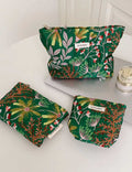 Casual Floral Embroidery Large Capacity Makeup Bag MK2BW6W10BOB403
