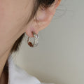 Gold Plated C-Shaped Studs - DippedShop Wholesale - #7571