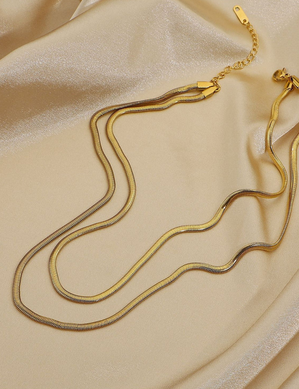 Vintage Layered Simple Chain Necklace DPJN0821