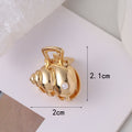 Cute Gold Sea Conch Mini Hair Claw MK2MBEP6W6HCP372