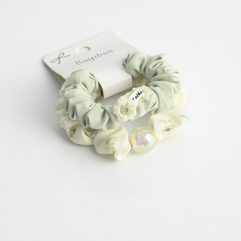 Flower Pearl Stretchy Hair Tie - DippedShop Wholesale - #7747