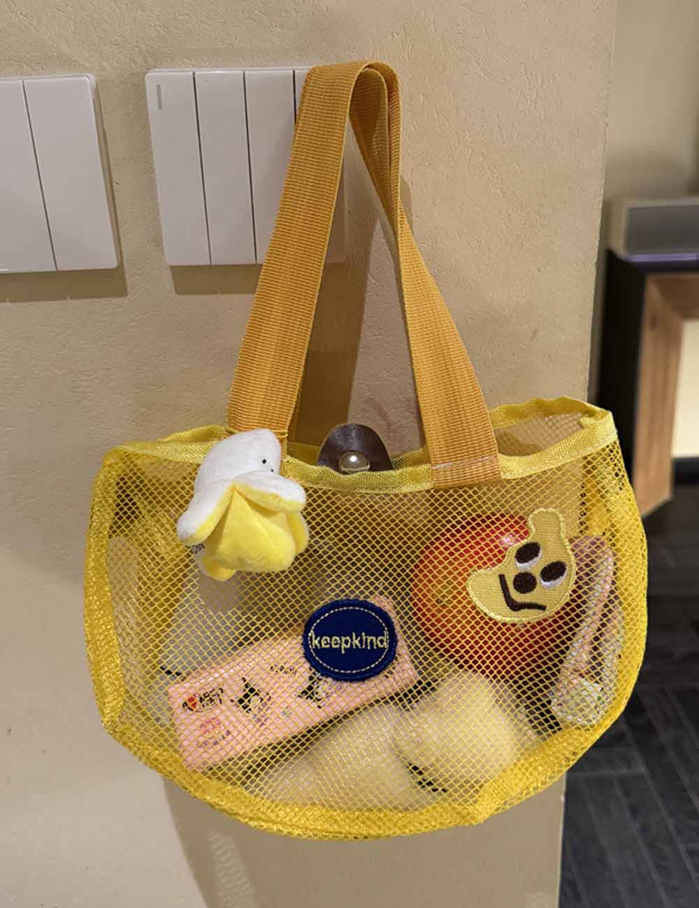 Cute Hollow Out Mesh Storage Bag 8BW6BOB78L