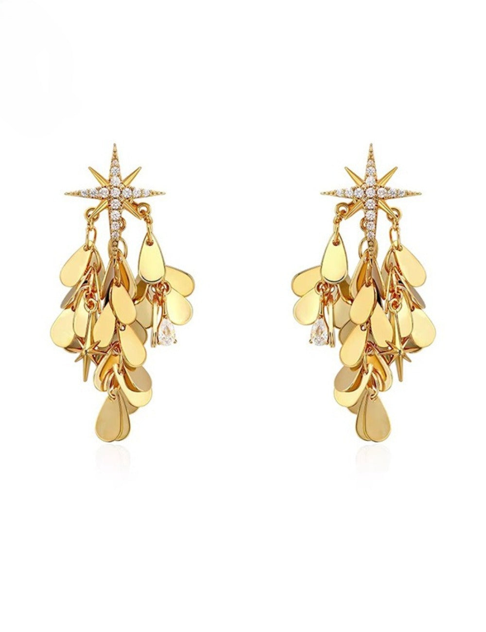 Trendy Gold Plated Starburst T - DippedShop Wholesale - #5347