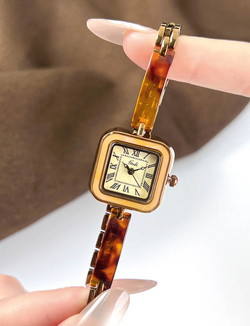 Minimalist Square Quartz Bangle Bracelet Wrist Watch MK2SSAS6W6JWA10
