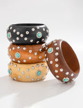 Punk Style Studded Wooden Wide - DippedShop Wholesale - #7971