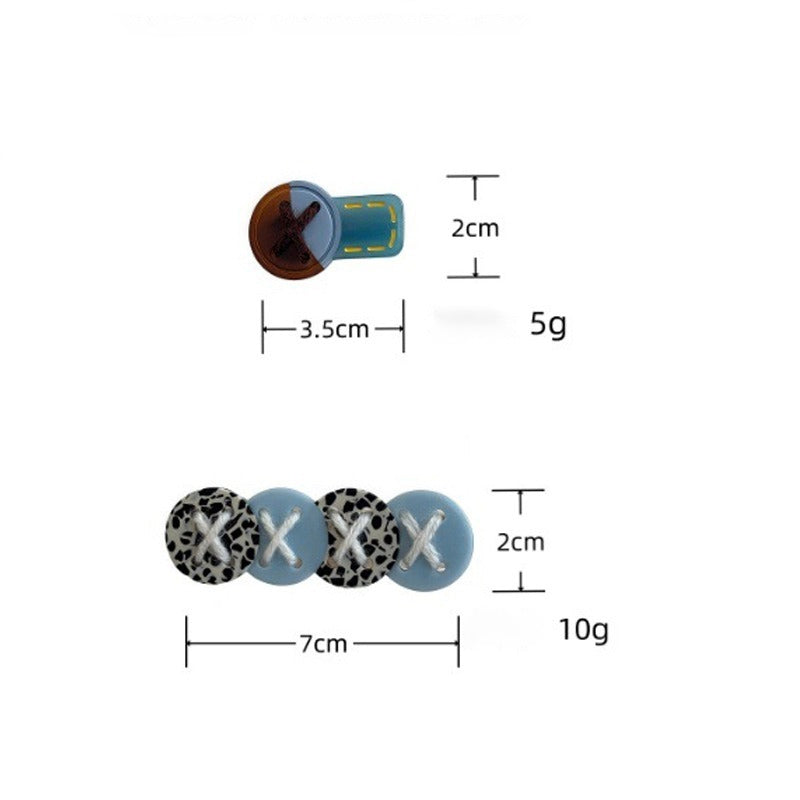 Colored Acetate Hair Clip - DippedShop Wholesale - #0659