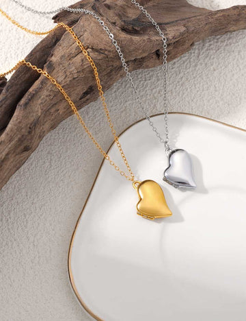 Gold Plated Oval Pendant Necklace - DippedShop Wholesale - #0163