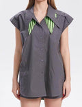 Lapel Shirt Shorts Set - DippedShop Wholesale - #4963