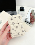 Cute Polka Dots Shell Portable Makeup Mirror MK2PPFN6CT5MR43