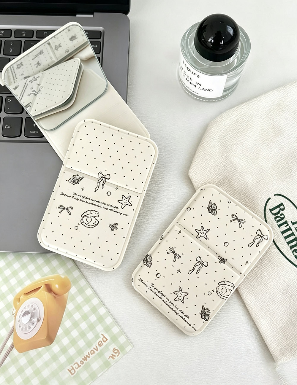 Cute Polka Dots Shell Portable - DippedShop Wholesale - #5267