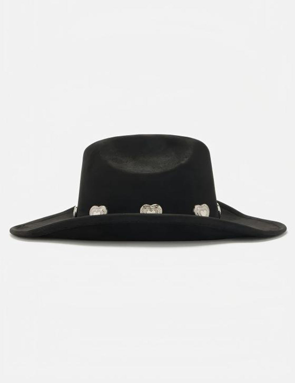 Retro Silver Heart Western Cowboy Hat IHT72194