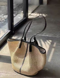 Stylish Hand-Woven Large Capacity Tote Bag MK2BCR6W10BBG15