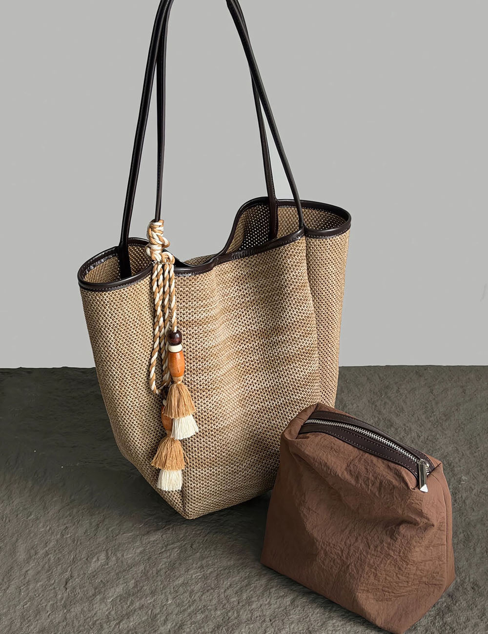 Minimalist Solid Color Large Capacity Handbag MK2BCR6W10BBG21