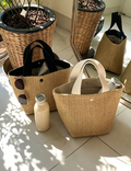 Straw Woven Tote Bag - DippedShop Wholesale - #6771