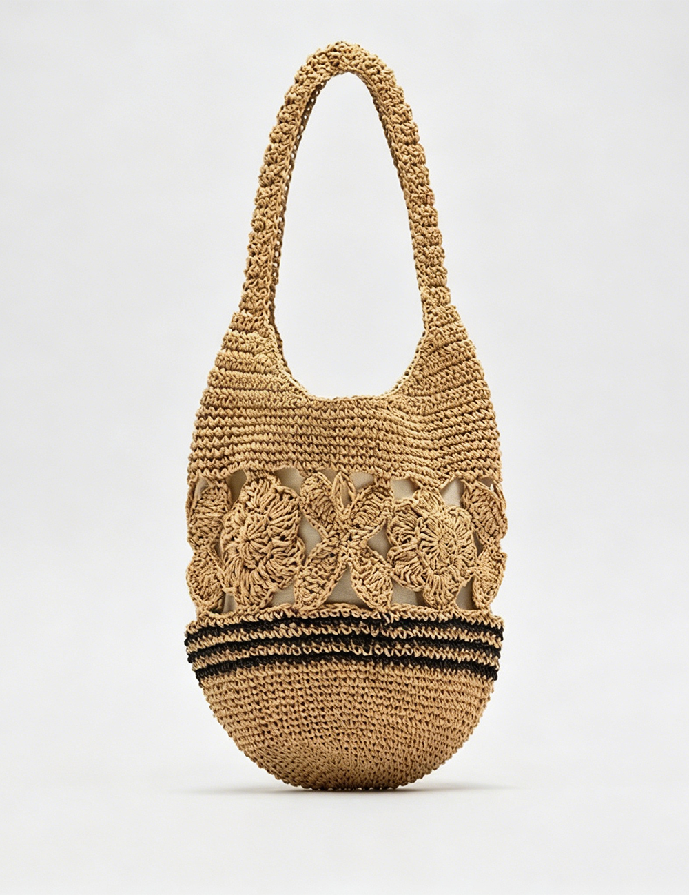 Woven Floral Underarm Bag - DippedShop Wholesale - #5731