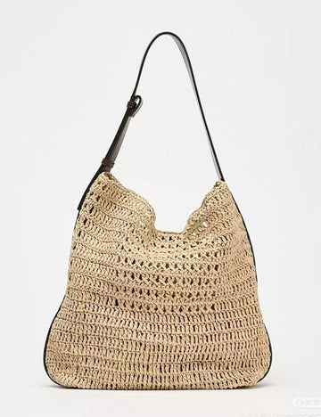 Straw Woven Shoulder Bag - DippedShop Wholesale - #0467