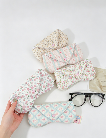 Cute Floral Print Envelope Shape Sunglasses Case MK2BLC6S13HSY85