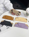 Solid Color Flip Over Portable Sunglasses Case MK2BLC6W13HSY47