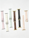 Slim Solid Color Leather Watch Band 6W6JWA124