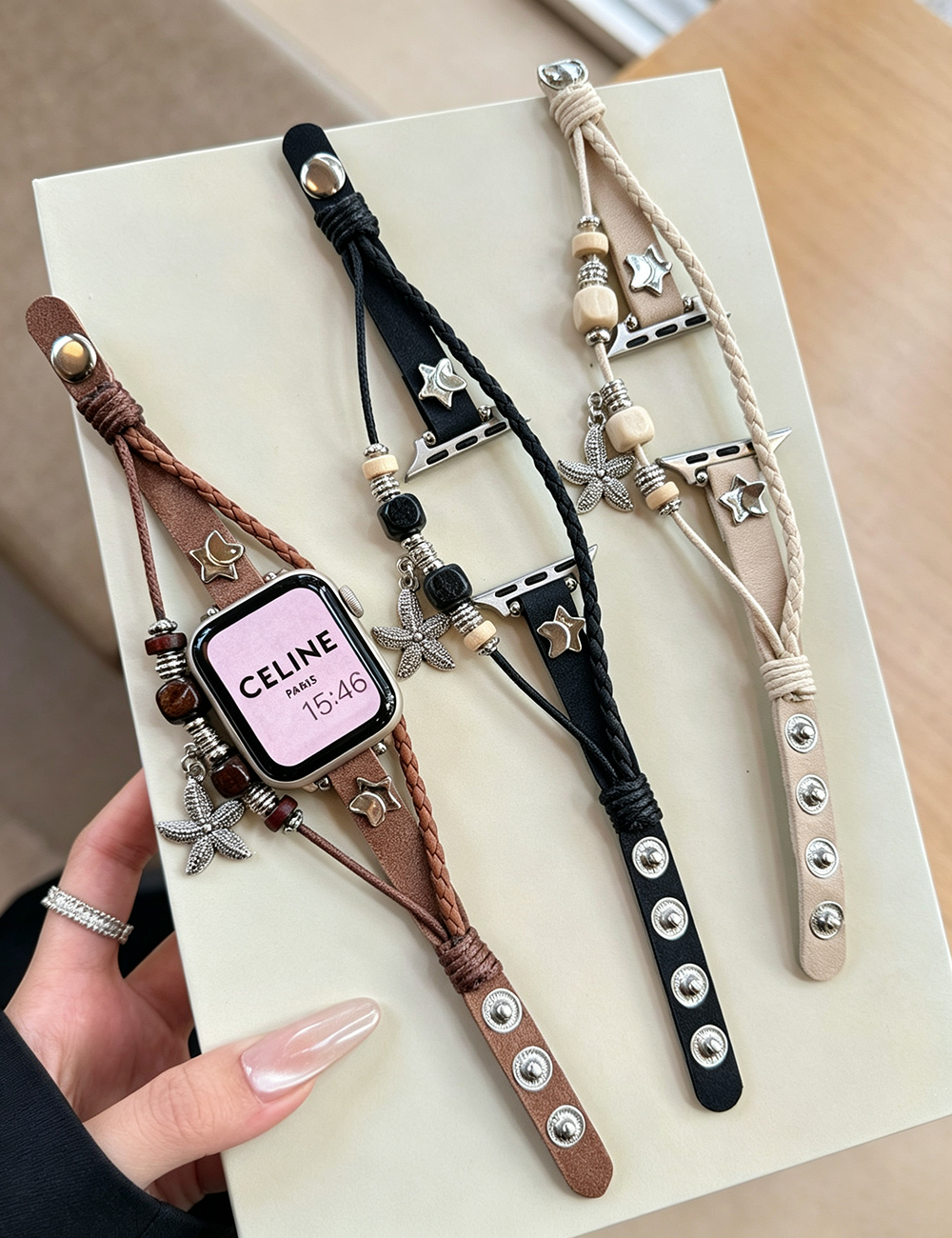 Beaded PU Leather Band - DippedShop Wholesale - #3651