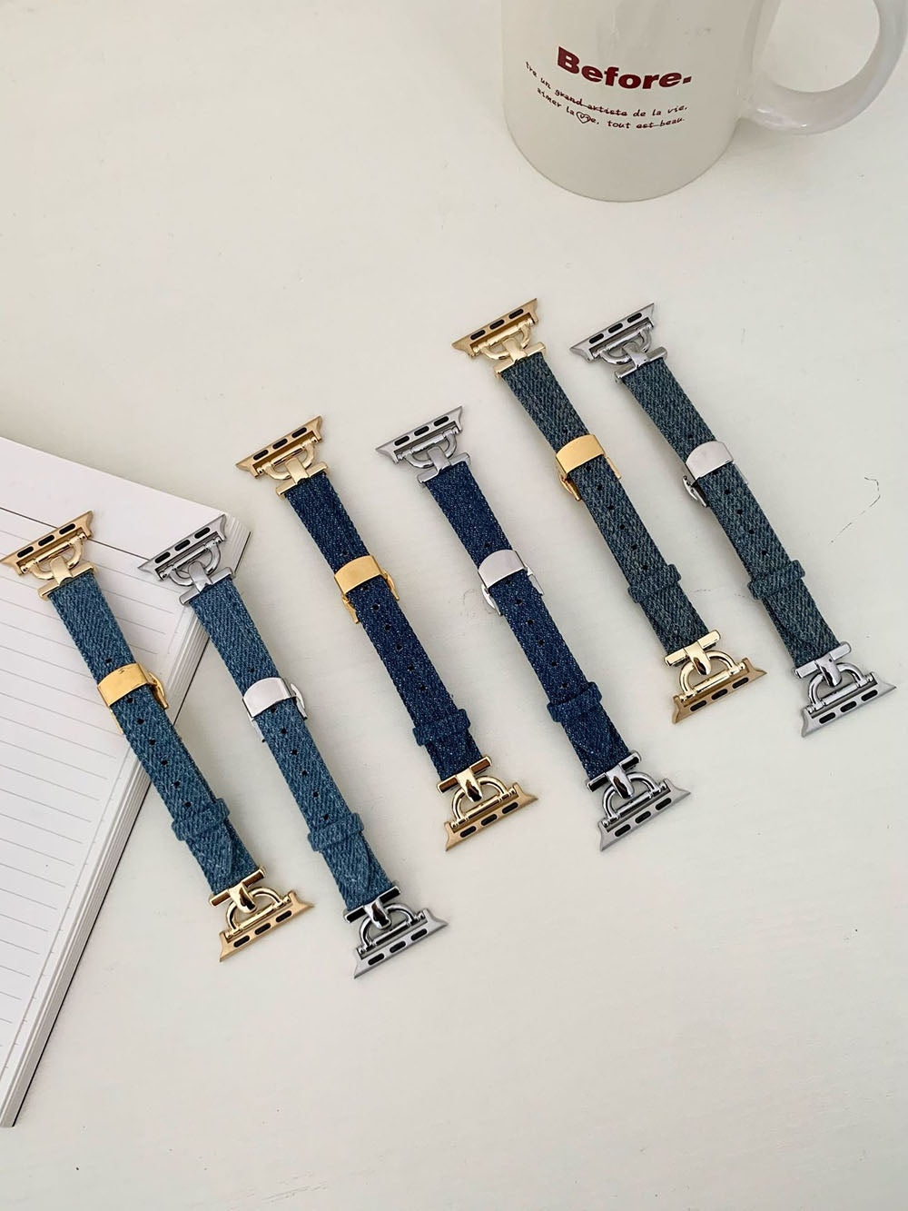 Denim Slim Watch Band - DippedShop Wholesale - #9171