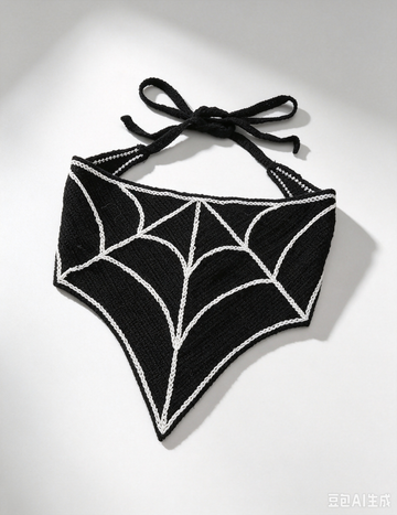 Halloween Tie-Back Triangle Hair Scarf Headband 6W6HHS153