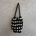 Solid Color Shell Tassel Pendant Hollow Handbag MK2BLK6S10BBG870