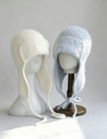 Sweet Solid Angora Trapper Knit Beanie 6W6HAT697