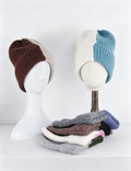Simple Ribbed  Color Block Knit Beanie 6W6HAT700