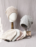Luxury Rhinestone Pearl Embroidered Knit Beanie 6W6HAT707