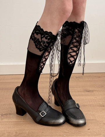 Criss Cross Calf Socks - DippedShop Wholesale - #2915