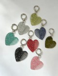 Heart Shape Glitter Hair Combs - DippedShop Wholesale - #6163