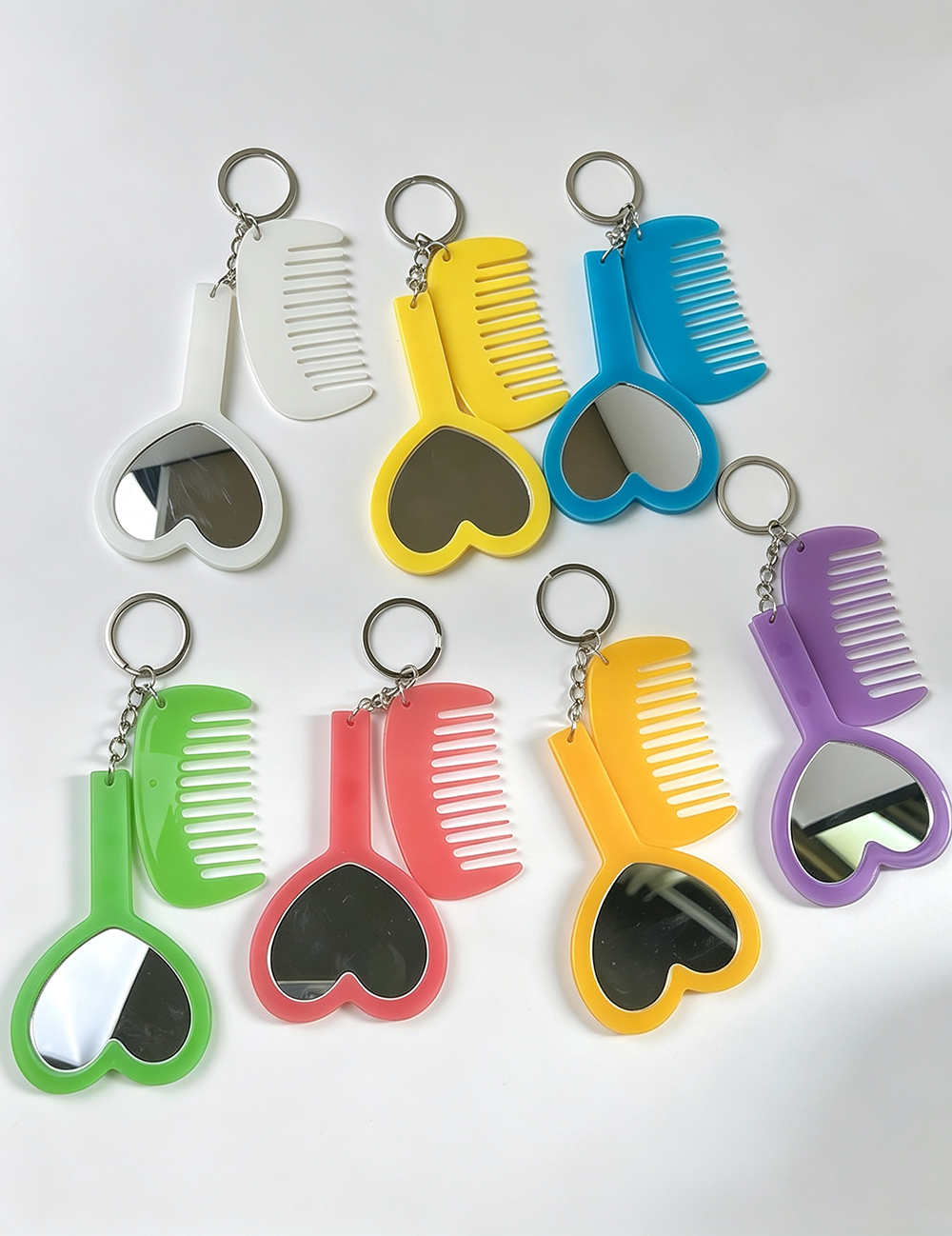 Solid Color Square Hair Combs - DippedShop Wholesale - #2275