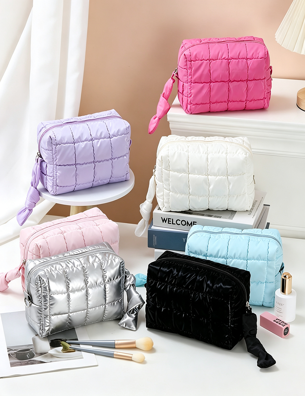 Octagonal Large Capacity Cosmetic Bag - DippedShop Wholesale - #8451