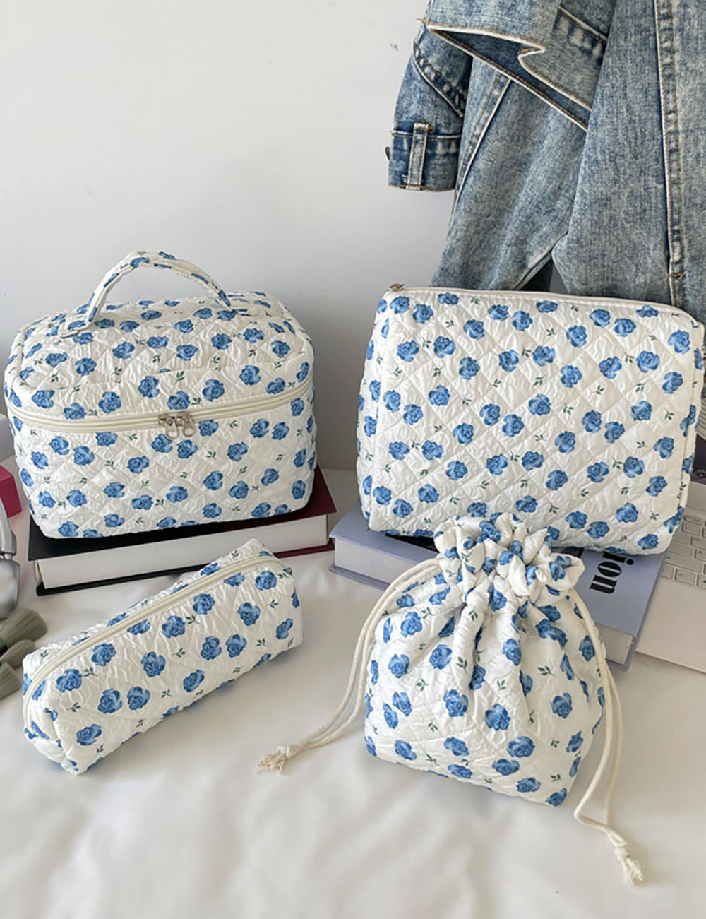 Quilted Storage Cosmetic Bag - DippedShop Wholesale - #4179