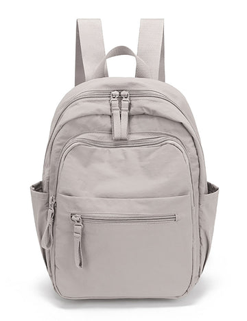 Casual Solid Color Waterproof Backpack 6S10BBG1446