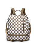 Trendy Checkerboard Pattern Lightweight Backpack 6S10BBG1451